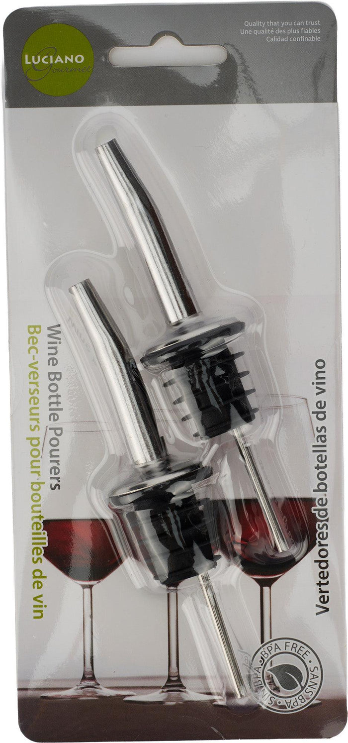 L.Gourmet, 2-pc Wine Bottle Pourers Set
