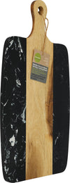 L.Gourmet Acacia Wood+Marble Board - 15.75