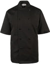 Spirito - Black Chef Jacket S/S Black - XL - CI22139SS