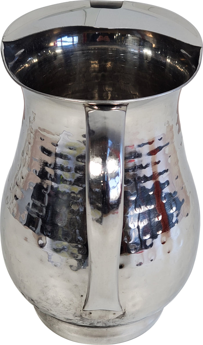 Hammered Stainless Steel Bell Pitcher 1.75mL