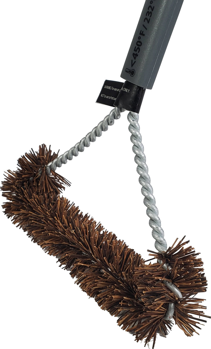 BBQ SS Wire Brush w/Scraper 19