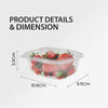 Genpak - Hinged Deli Container - Clear - 4oz - AD04