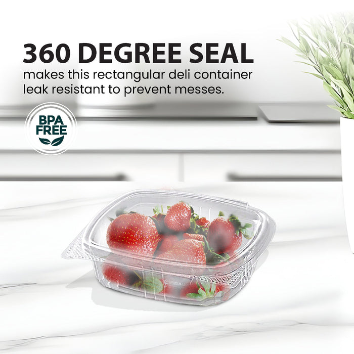 Genpak - Hinged Deli Container - Clear - 4oz - AD04