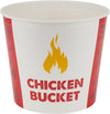 Hot Pack - Chicken Round Bucket with Lid - 130oz - Paper - Combo