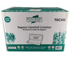 Eco-Craze - 12x6x2.3 Bagasse Clamshell Container - 1100ml