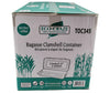 Eco-Craze - 12x6x2.3 Bagasse Clamshell Container - 1100ml