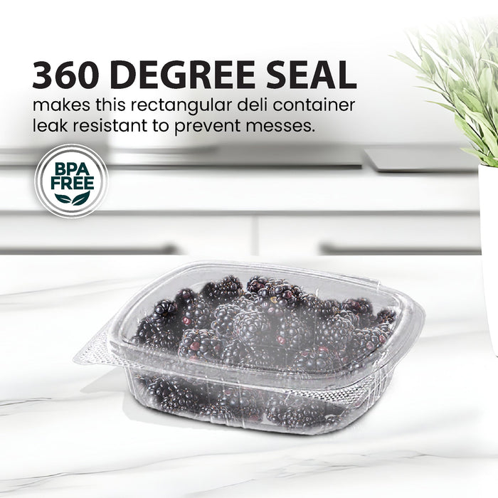 Genpak - Hinged Deli Container - Clear - 6oz - AD06