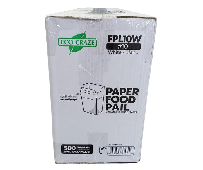 Eco-Craze - #10 Food Pail - FPL10W