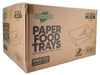 Eco-Craze PFT100-K #100 1 lb Kraft Paper Food Tray