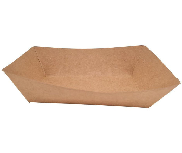 Eco-Craze PFT200-K #200 2 lb Kraft Paper Food Tray
