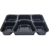 Value+ - 6 Comp Take-Out Thali with Lid - Black - PP