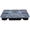 Value+ - 6 Comp Take-Out Thali with Lid - Black - PP