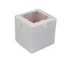 VSO - EB - Cup Cake Box with Window - White - 4x4x4