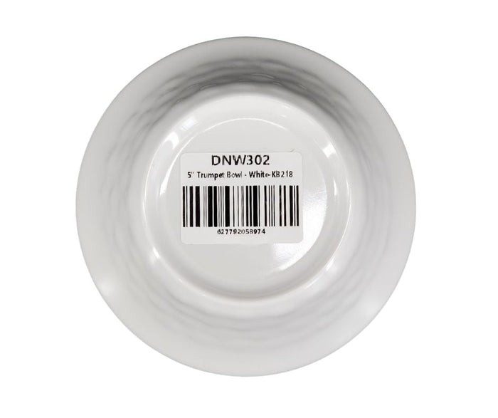 Melamine - Trumpet Bowl - White - 5