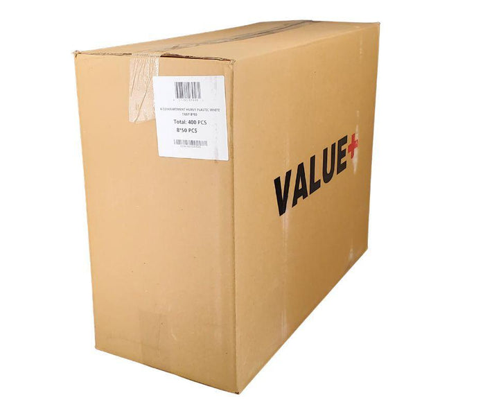 CLR - 6 Compartment - Thali Tray - 50 ct