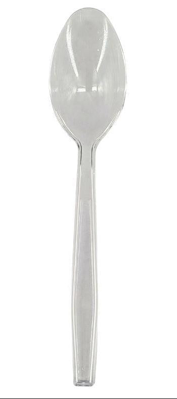 Value+ - Heavy - Plastic Tea Spoons - Clear - Retail Pack - RP3203
