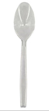 Value+ - Heavy - Plastic Tea Spoons - Clear - Retail Pack - RP3203