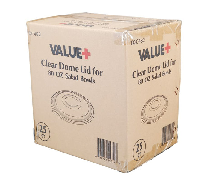Value+ - Clear Dome Lid for 80oz Salad Bowls - L-SRZ80