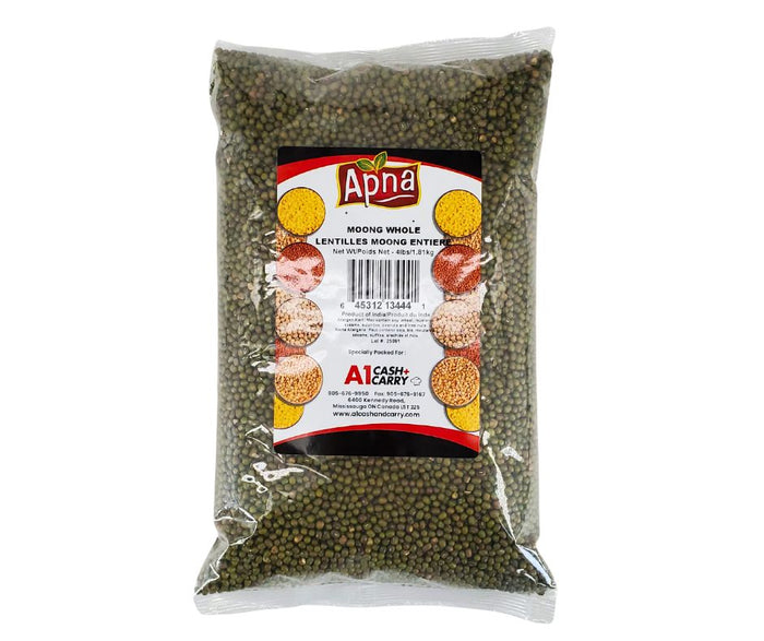 Apna - Moong Daal Whole - Green Gram Beans
