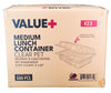 Value+ - Medium Lunch Container - 8.175