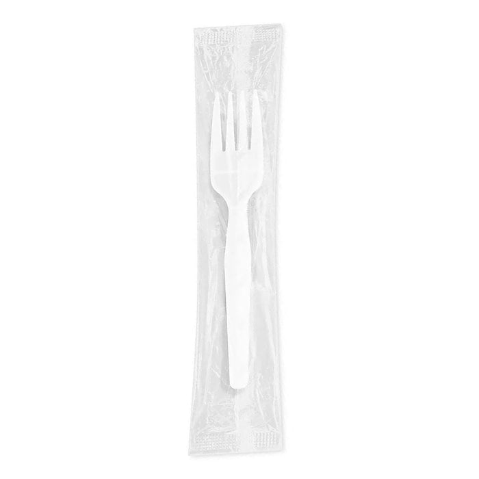 Value+ - Plastic Forks Heavy - White - Ind. Wrapped - WP2001