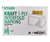 Mayfair - 1 ply Interfold Napkins 1/4 Fold - Kraft - INAP01K