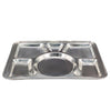 SS Meal Tray - 6 Compartment - Heavy