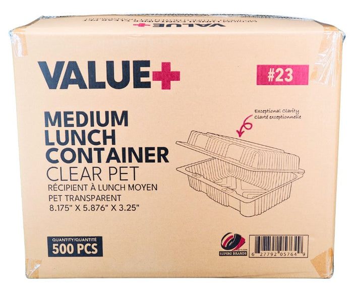 Value+ - Medium Lunch Container - 8.175