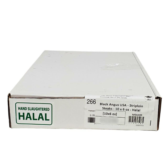 Fresh - Premium Angus - 6oz Striploin Steaks - Vac Pac - Halal