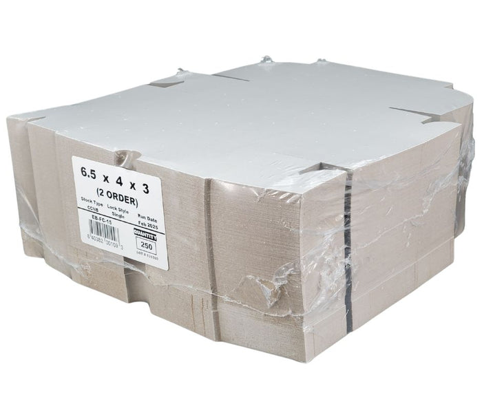 EB - White Cake Boxes - 6½x4x3