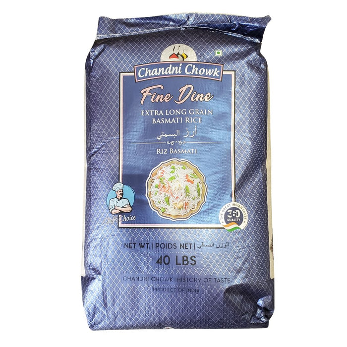 CLR - Chandni Chowk - Basmati Rice - Extra Long - Fine Dine- 40lb