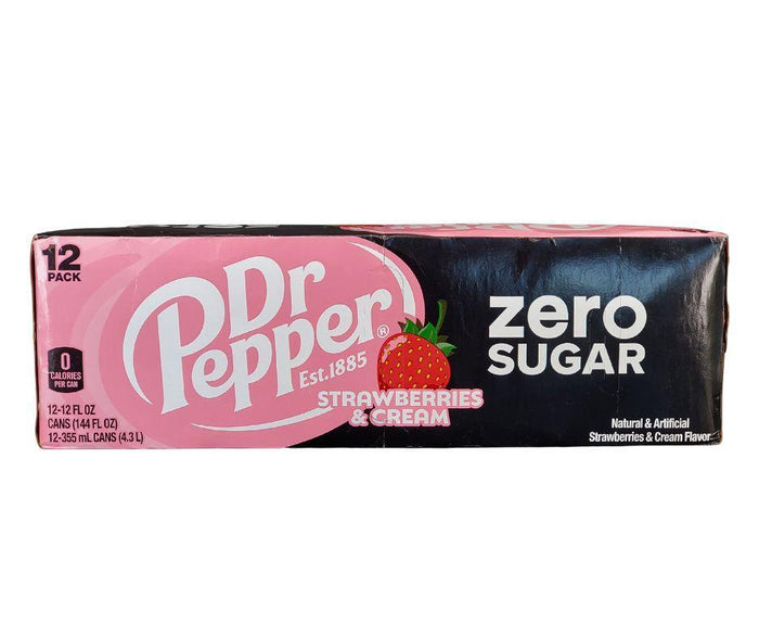 Dr. Pepper - Strawberry Cream - Zero - Cans
