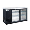 GLACIER - Back Bar Cooler Glass 2 Door 49*24*35 -GBB-49G