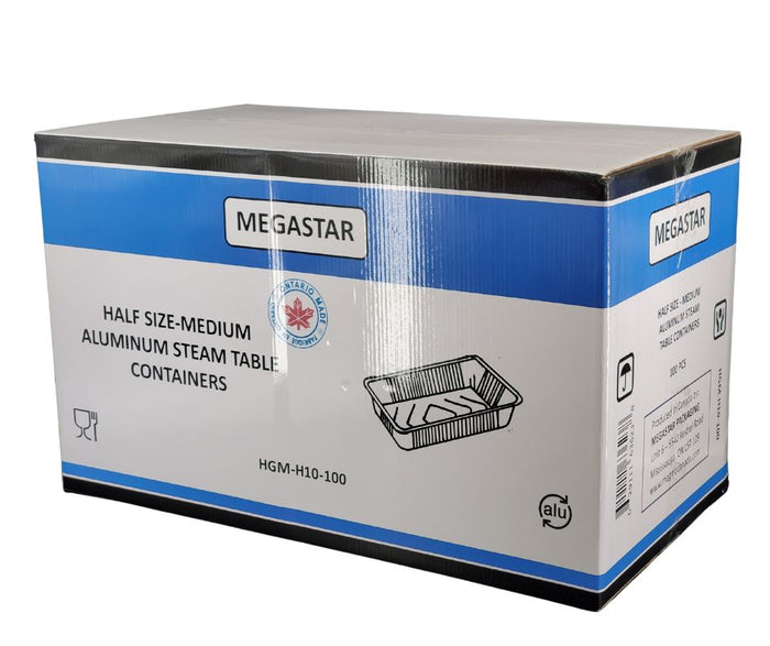 MegaStar - Half Size Medium - Aluminium Steam Table Pan