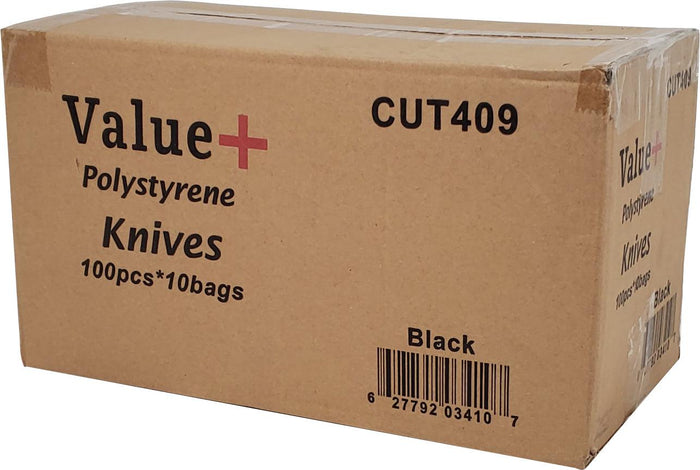Value+ Polystyrene Knives - Black