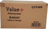 Value+ Polystyrene Knives - Black