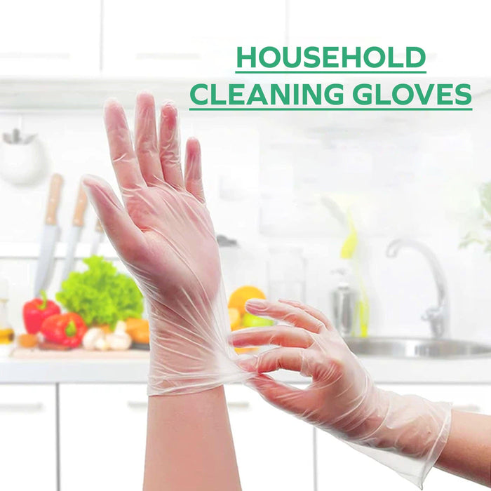 Rhino - VC4 - Clear Vinyl Gloves - Large - 400L
