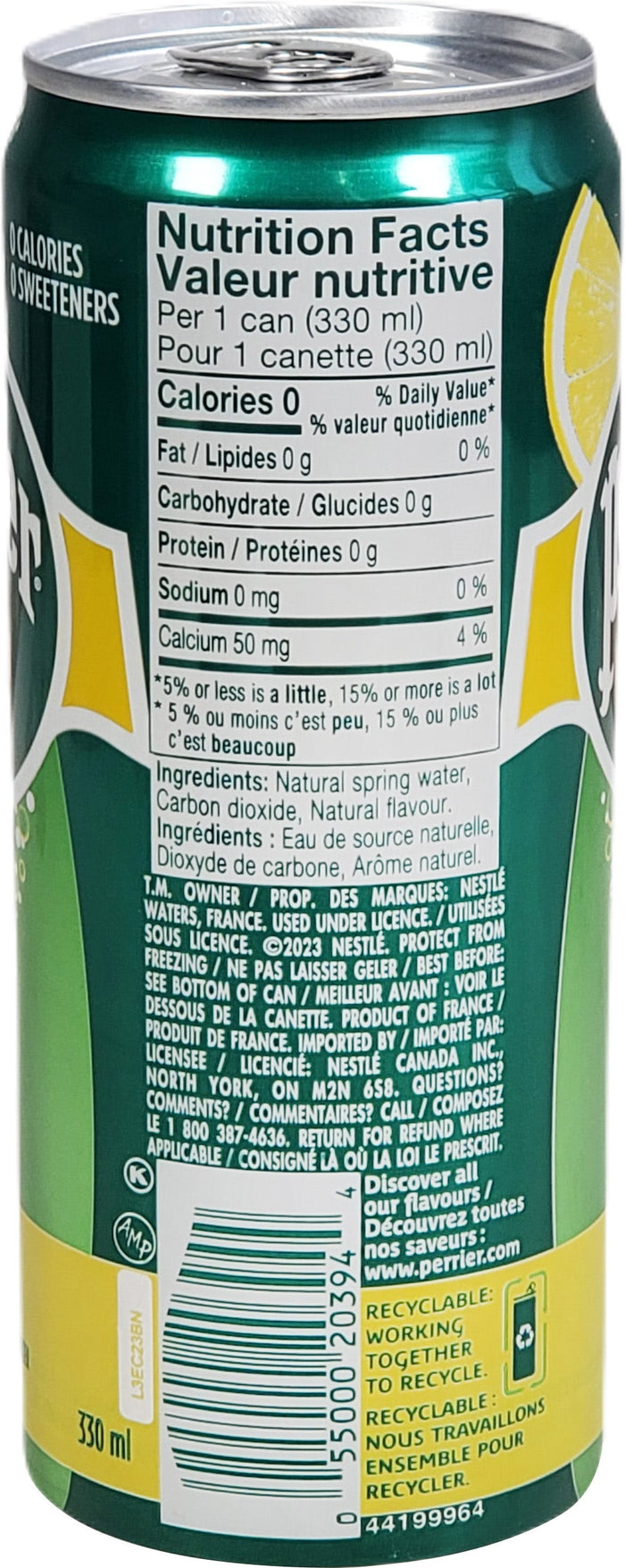 Maison Perrier - Water - Lemon - Slim Cans
