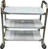 Spartano - Small (75*40*83 cm ) 3 Shelf Service Trolley, S/S - 4897