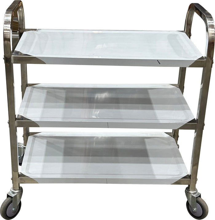 Spartano - Small (75*40*83 cm ) 3 Shelf Service Trolley, S/S - 4897