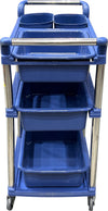 Spartano - Restaurant Cart (80*45*92.5 cm) w/ 3 Trays + 2 Buckets - 4880