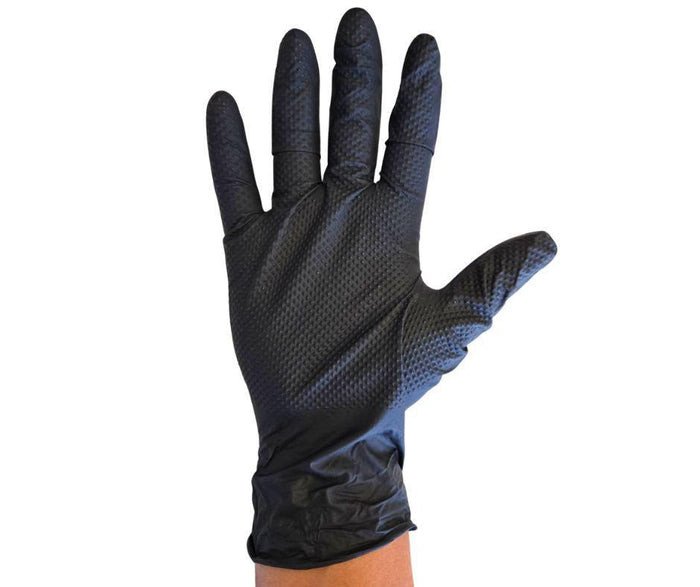 Rhino - NX11 - Black Nitrile Gloves - Diamond - 6mil - Large - 1100L