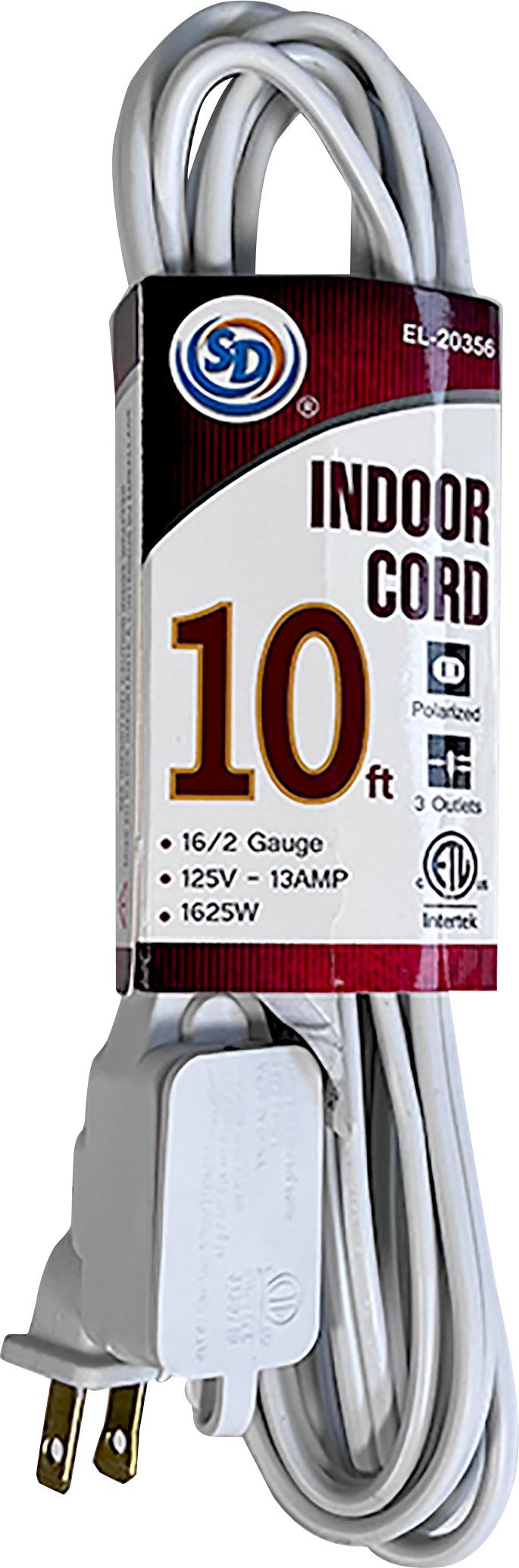 Indoor Extension Cord 9ft 3 Outlets