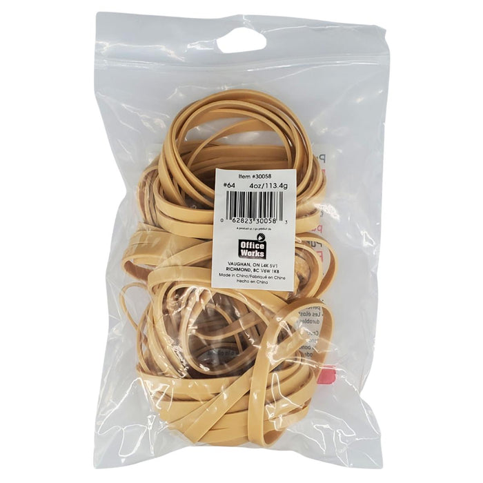 Office Works - #64 Rubber Bands - 4oz