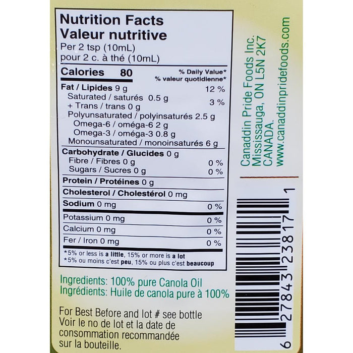 Canaddin Pride - Canola Oil