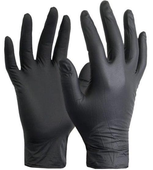Rhino - NX9 - Black Nitrile Gloves - PF - Medium - 900M