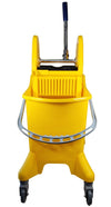 Spartano - HEAVY - 28L Mop Bucket W/ Down Press Wringer - Yellow -