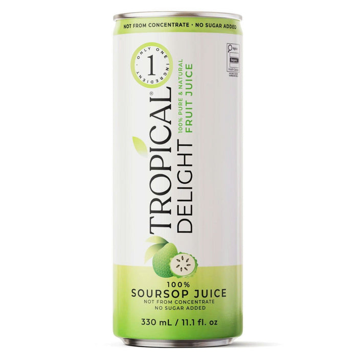 Tropical Delight - Juice - Soursop - No Sugar - Cans