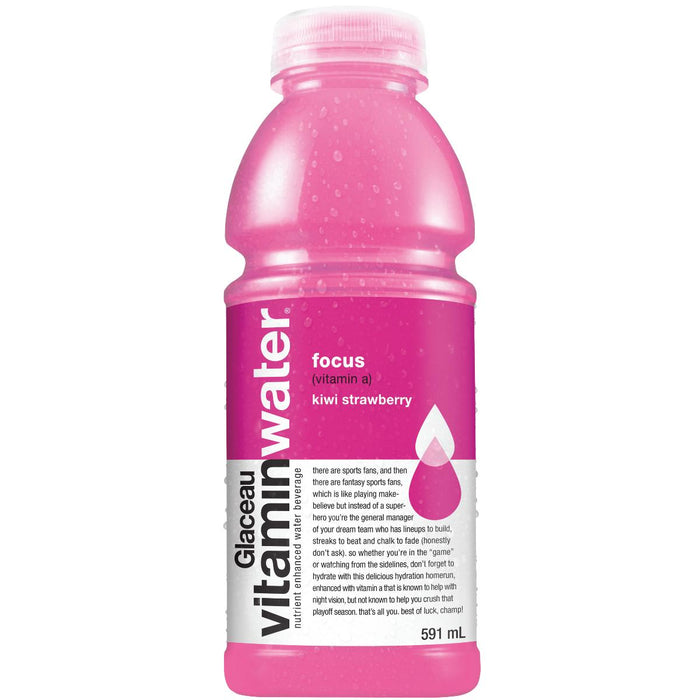 Glaceau - Vitamin Water - Mineral Water - Focus - Bottles
