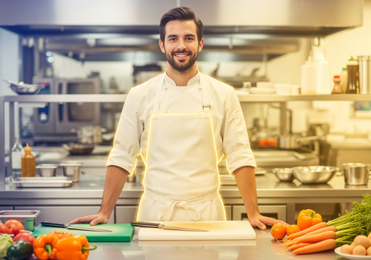 Chef Aprons: Necessity, Wiping Hands, Front Tying & Half Aprons